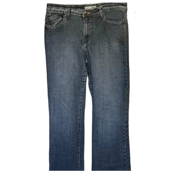 Chico’s Straight Leg Stretch Platinum Denim Jeans - Picture 2 of 6